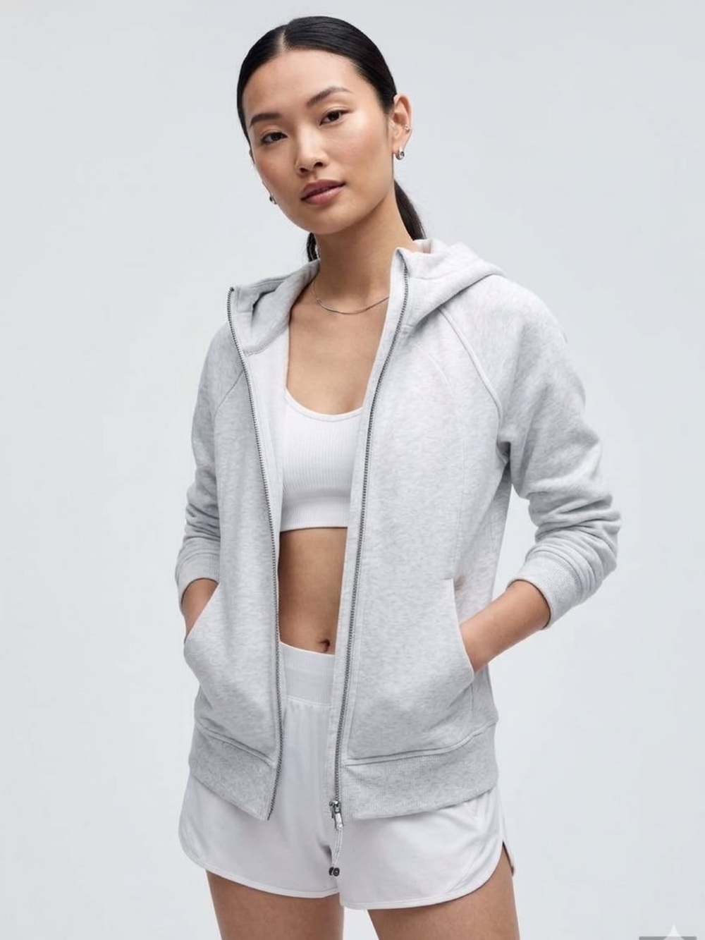 lululemon athletica 🍋 Scuba Full-Zip Hoodie in Heathered Core Ultra Light Gray